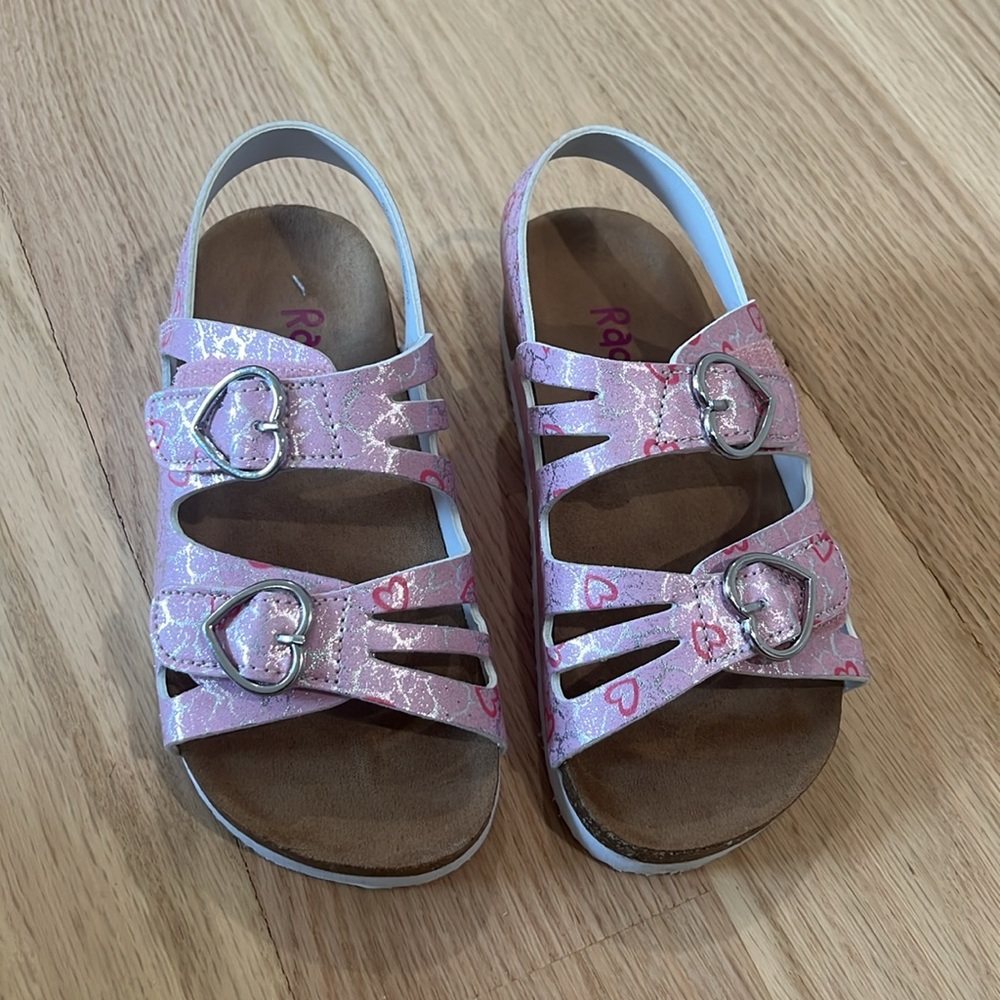 NEW pink heart sandals - Rachel Shoes size 12
